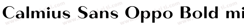 Calmius Sans Oppo Bold mianfeiziti字体转换